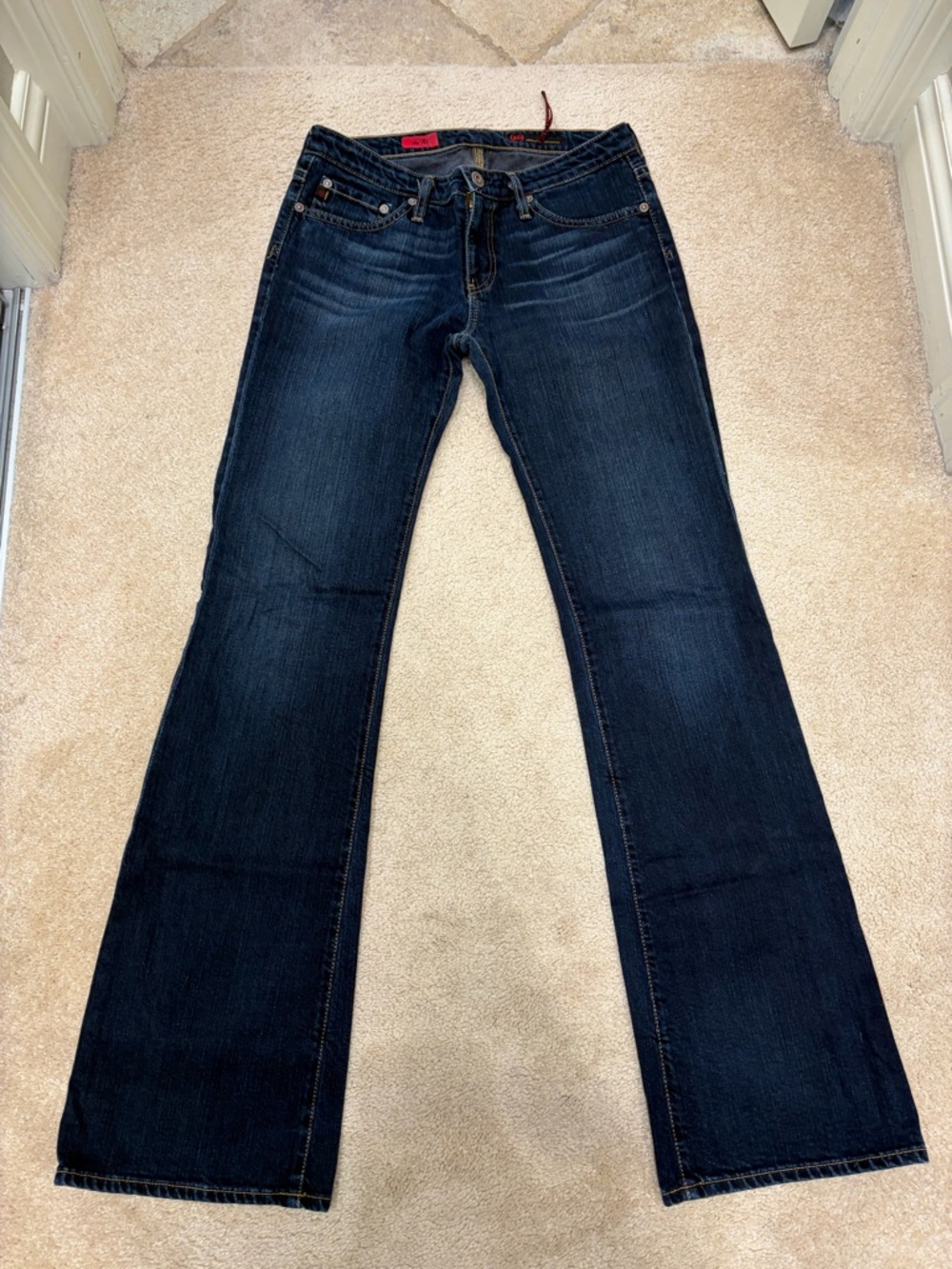 AG Adriano Goldschmied Dark Indigo Wide Leg Jeans